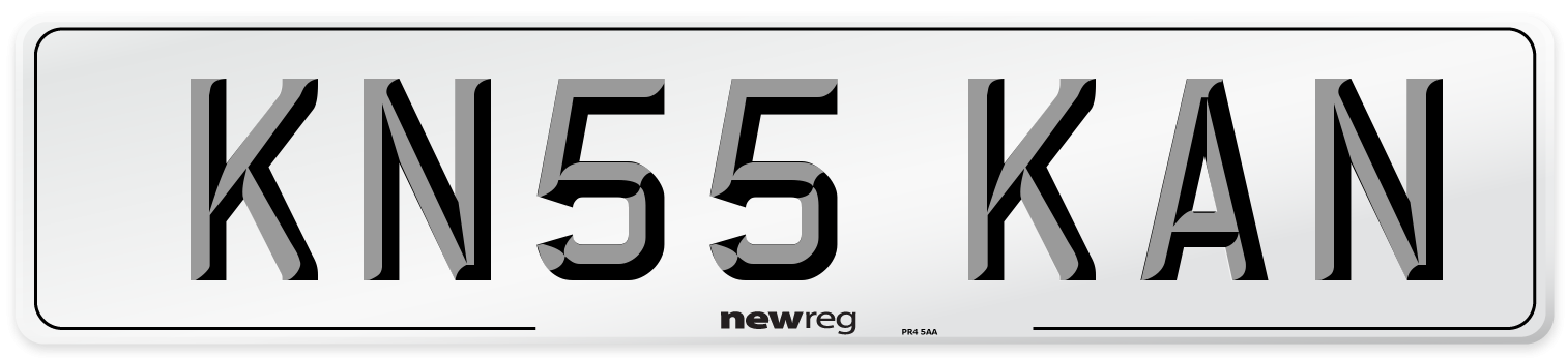 KN55 KAN Number Plate from New Reg